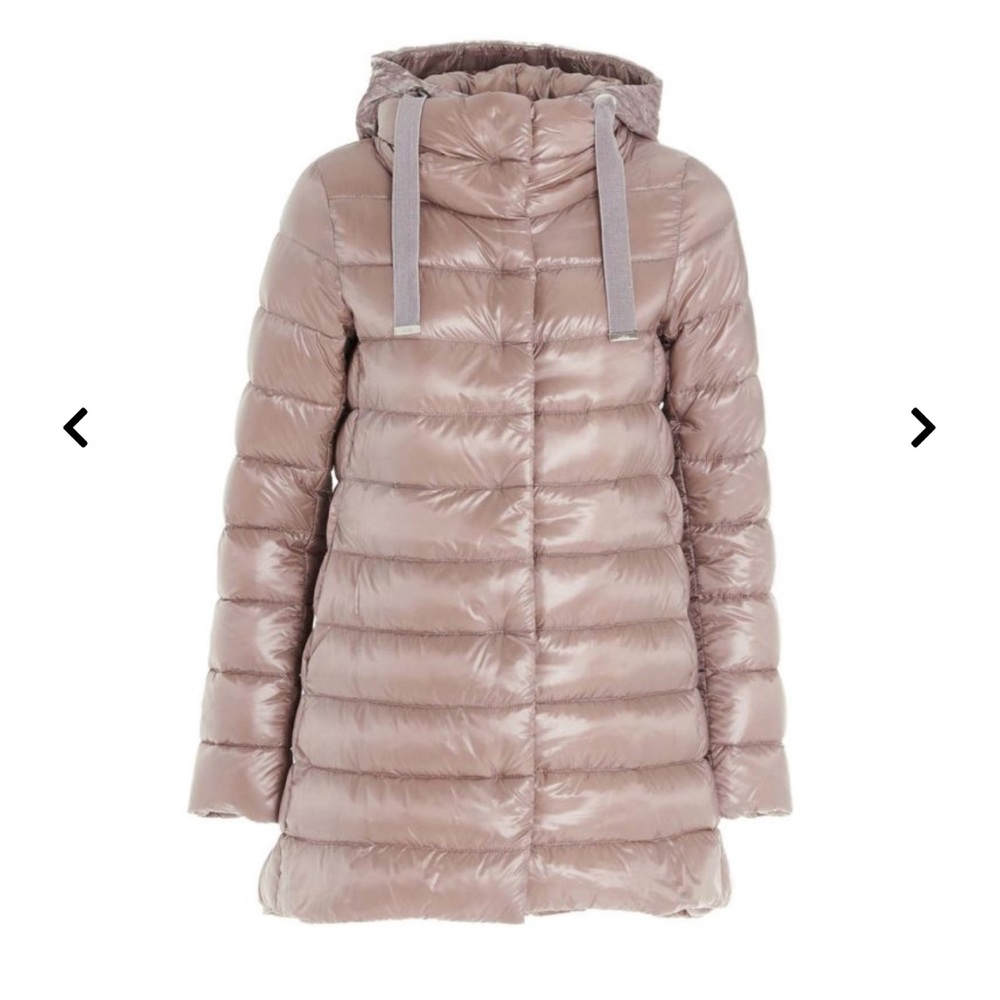 HERNO RESORT NANCY, ULTRALIGHT A-SHAPE, Size 40 IT, 4 US mauve/ dusty pink